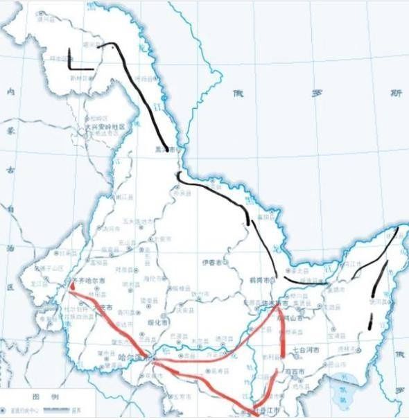 黑龙江省沿边铁路规划