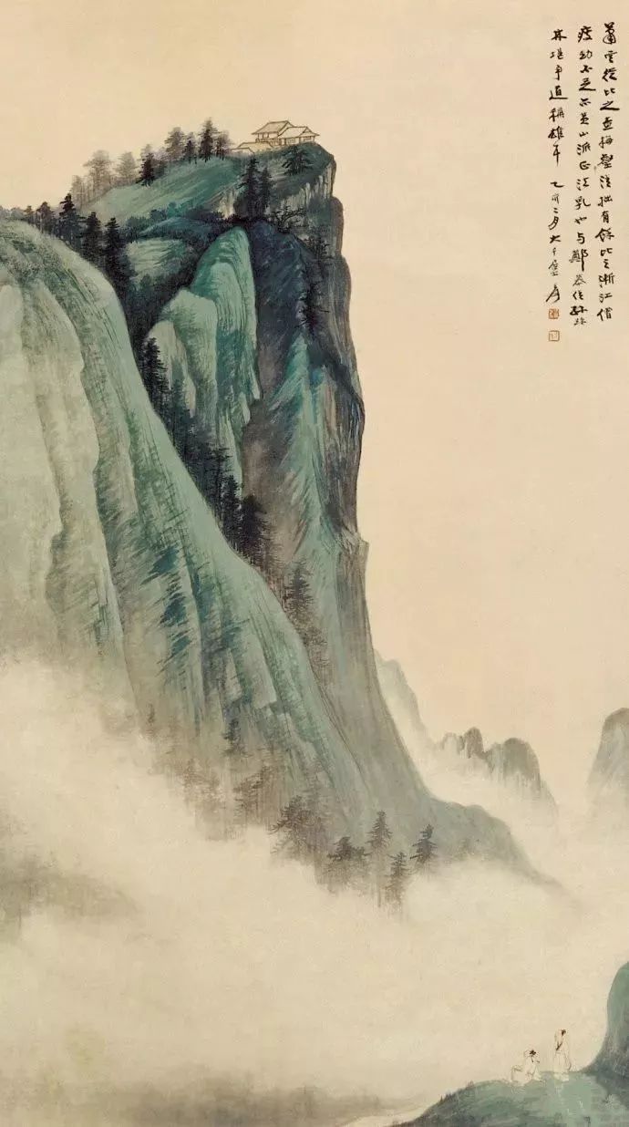 张大千经典山水画,怎么看都看不够