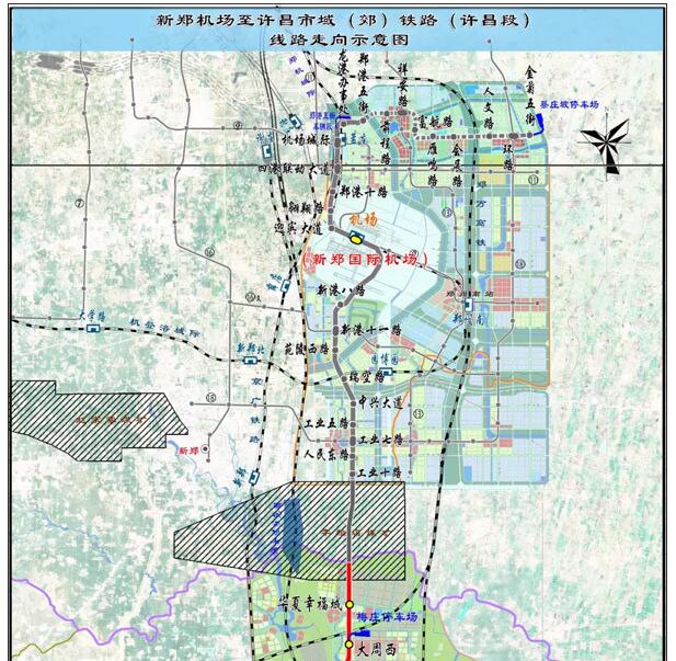 郑州机场至许昌市域铁路是中原城市群城际轨道交通网的骨干线路,全长