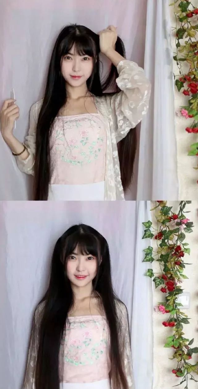 1,把头发一半头发扎起来,扎成低低的双马尾