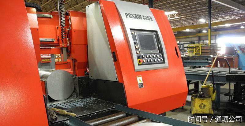 通项公司引进天田amada脉冲式带锯床pcsaw-430x