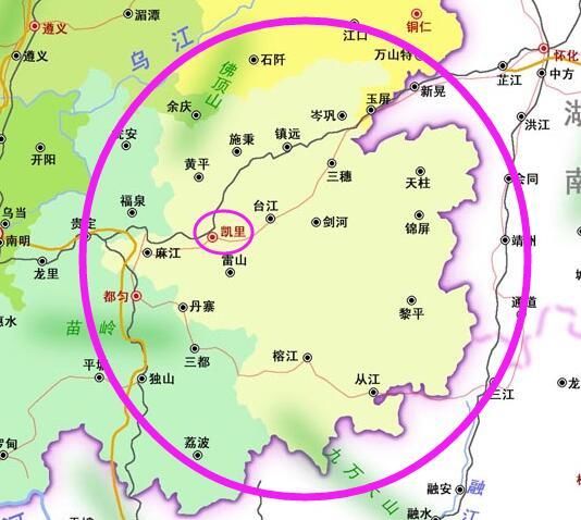 贵州省下辖县市最多,面积第二大的地级行政区