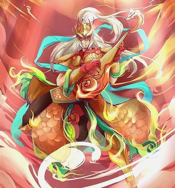 这就很像四大天王之一拿乐器的那位啦. 16.白起