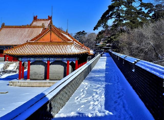 一夜春雪 再现盛京十景之"福陵瑞雪"