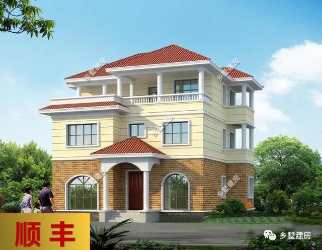 别墅洋房回邻居自建地基,砸11万做满堂红土豪农村别墅区碧桂园图片