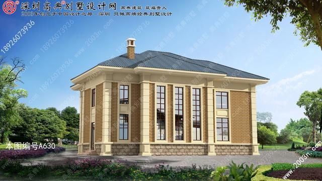 农村二层楼别墅设计图其实很别致-北京时间