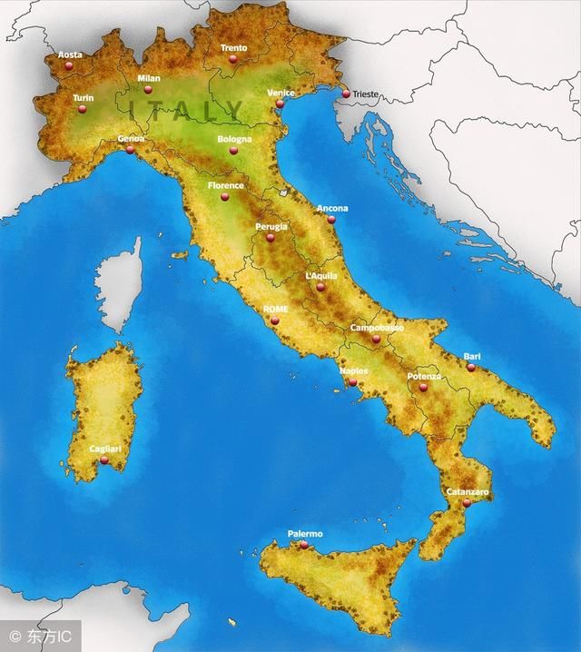 意大利地形