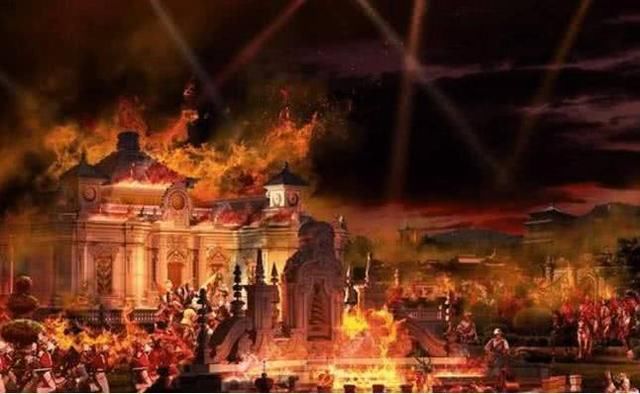 火烧圆明园图片