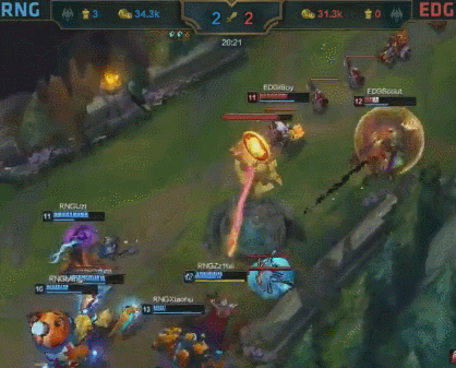 rng姿态怒斩adc!虎掌门变足球小将踢爆edg