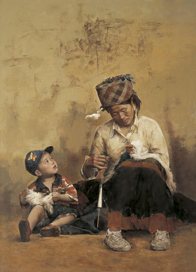 深圳大学美术系教授刘文人物油画作品欣赏