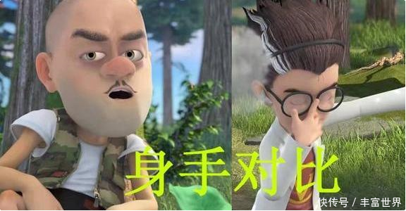 《熊出没》光头强和天才威全面对比,从身高到颜值,谁赢了?