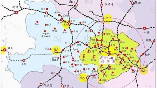 湖北省规划有三大城市群(圈,来看看你所在的城市属于哪个群(圈)吧!