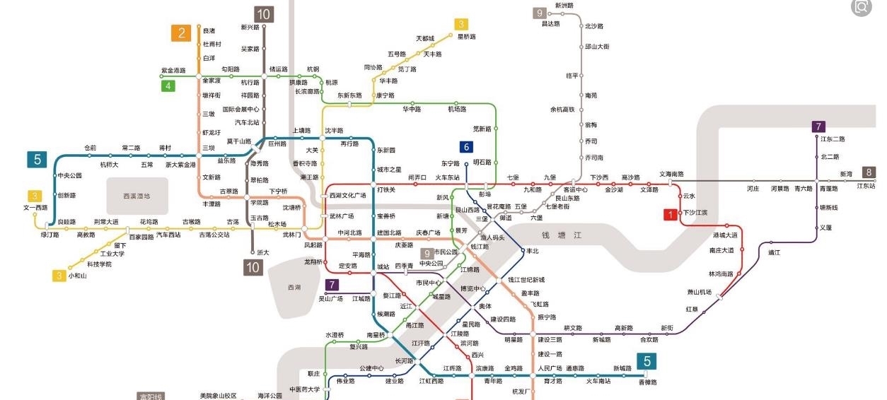 杭州地铁5号线,共途经7个地区,有你的家乡吗?