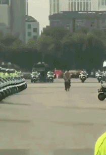 搞笑gif:班里女生一回头,姚明从此不进球!