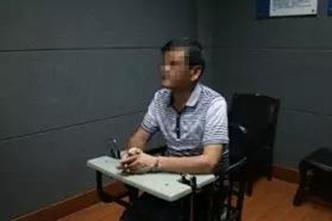 嫌疑人刘某彪受审.案发现场.嫌疑人汪某明被抓.