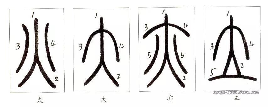 先中间后左右篆书的笔顺和汉字笔顺规则基本相仿,如先横后竖,从上到下