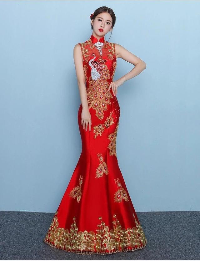 岛国片新娘穿红色婚纱_新娘婚纱图片