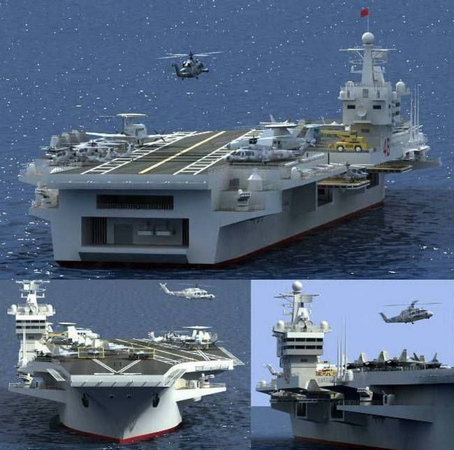 网民自制的中国海军未来航母编队想象图