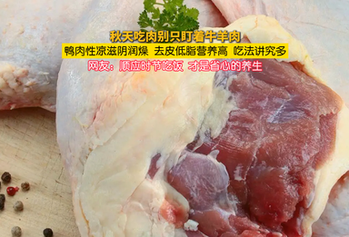秋天进补吃肉，别光盯着牛羊肉，鸭肉也是很好的选择！