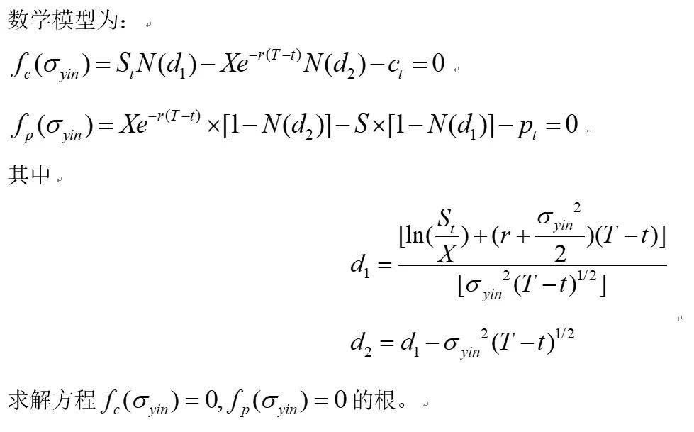 恐慌指数之隐含波动率计算Matlab程序