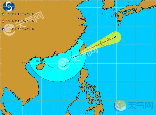 台风格美台风路径实时发布系统 2018年6号台