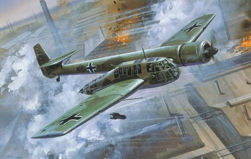 二战德国造奇特不对称飞机