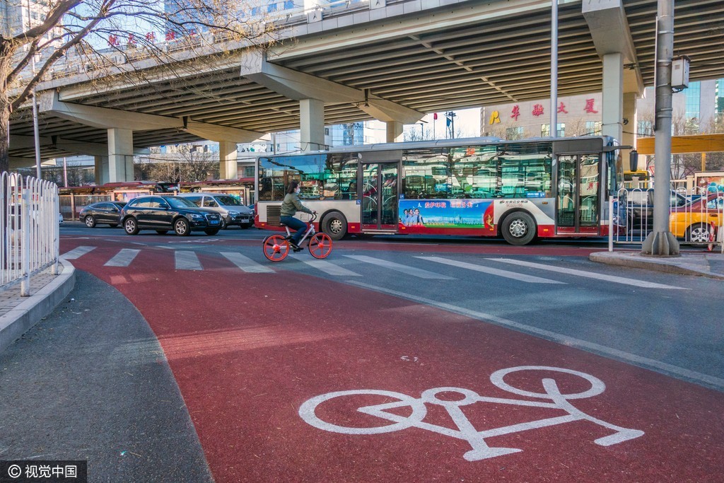 长!北京三环97公里自行车道完工 长!北京三环97公里自行车道完工