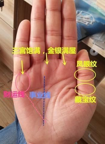 如果手相上出现三角纹,注定金银满屋,全家富贵,再差也是中富