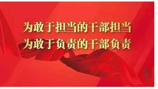 树立敢闯敢干敢担当的新时代干部形象