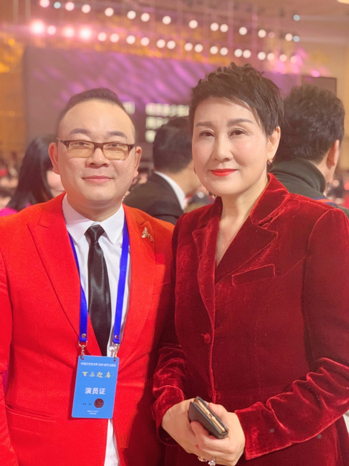 胡启圣人民大会堂录制2020中国文联晚会曝合影(图6) 胡启圣人民大会堂录制2020中国文联晚会曝合影(图6)