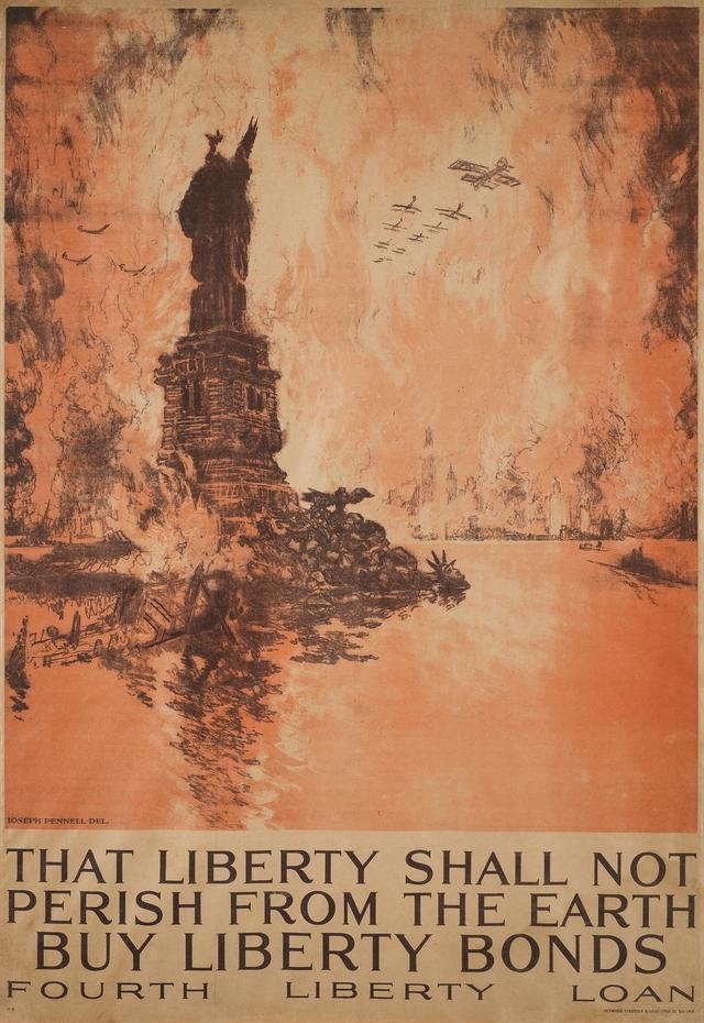 一战宣传画:为筹措军费美政府使出全身解数