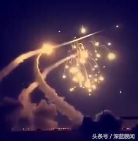 沙特防空部队连射爱国者拦截胡塞导弹 场面如