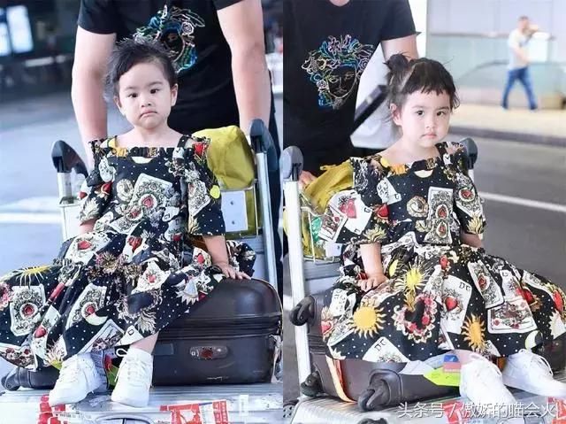 包贝尔女儿价值5000块连衣裙,撞衫迪丽热巴,真