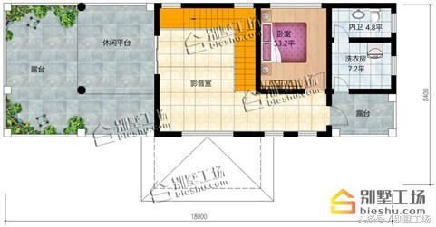 长方形农村三层简欧自建房户型设计图案例解析