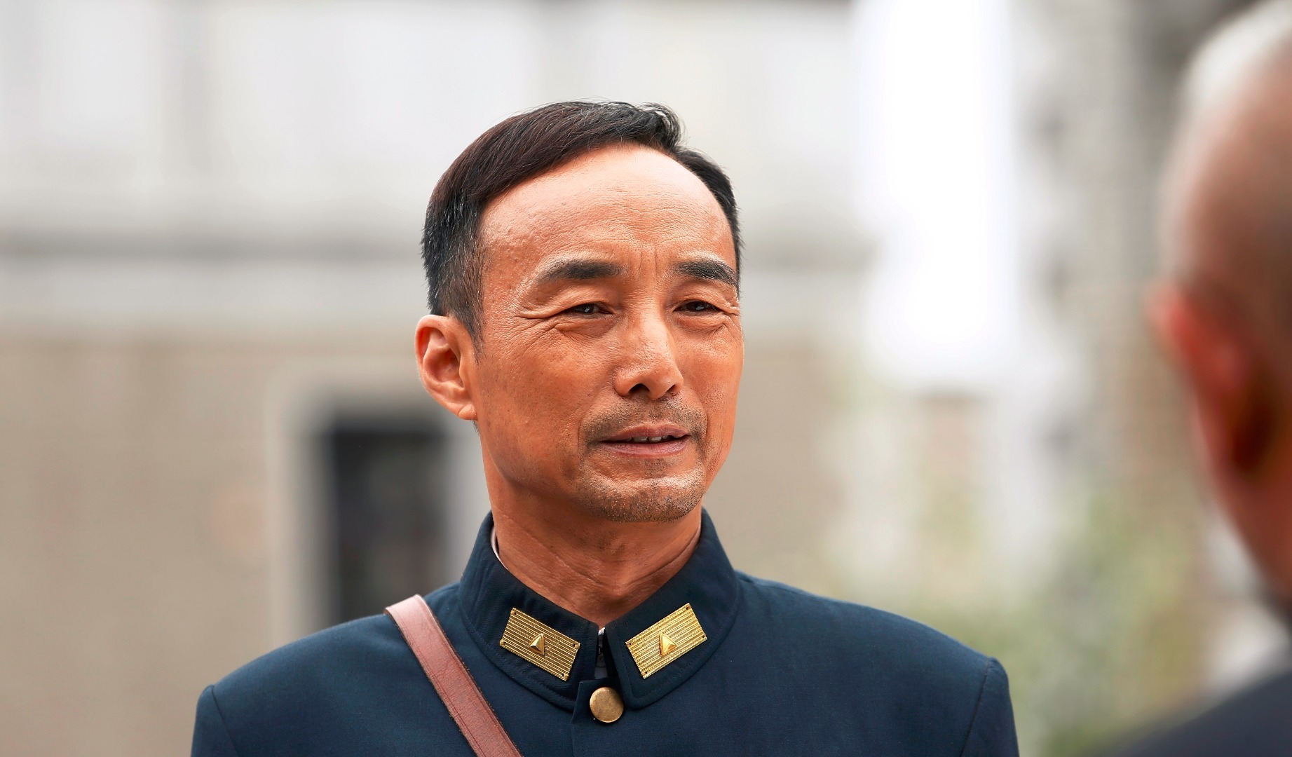 施京明饰演的谢珂，跟马占山是一对黄金搭档，他正义凛然，甘当绿叶，一句“千军难挡马占山”让他决心全力支持马占山抗日。