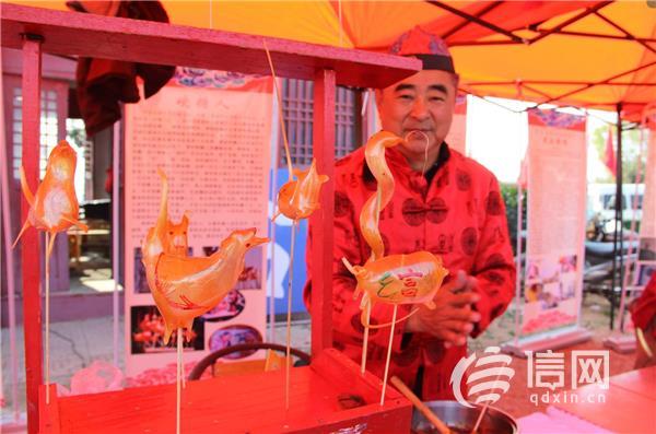 糖人糖画花鸟画 青云宫庙会精彩不断