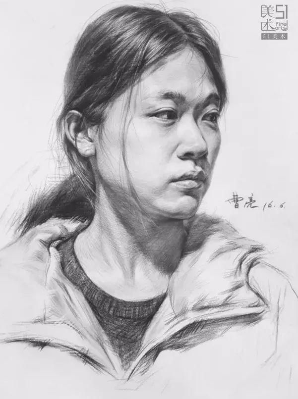 素描头像不同年龄段注意事项,无论联考校考都