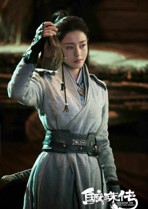 张天爱鲛珠传剧照:鲛珠传张天爱红裙魅惑