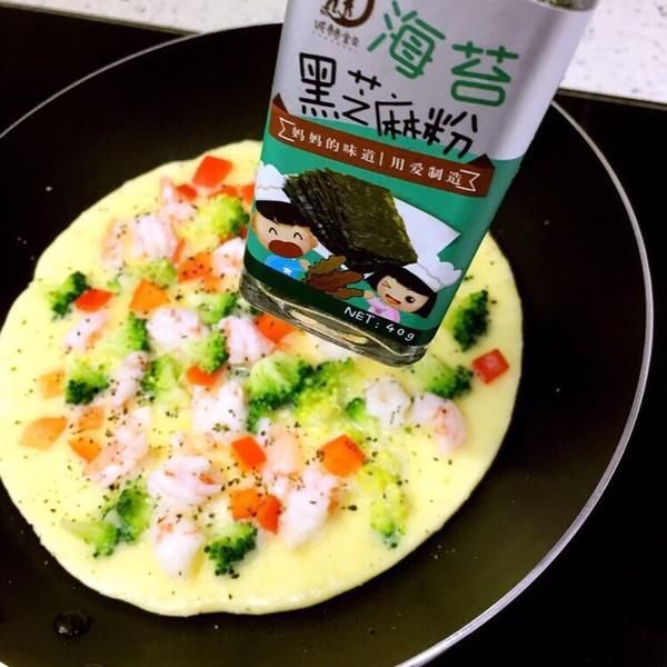 宝宝辅食 西兰花虾仁早餐饼