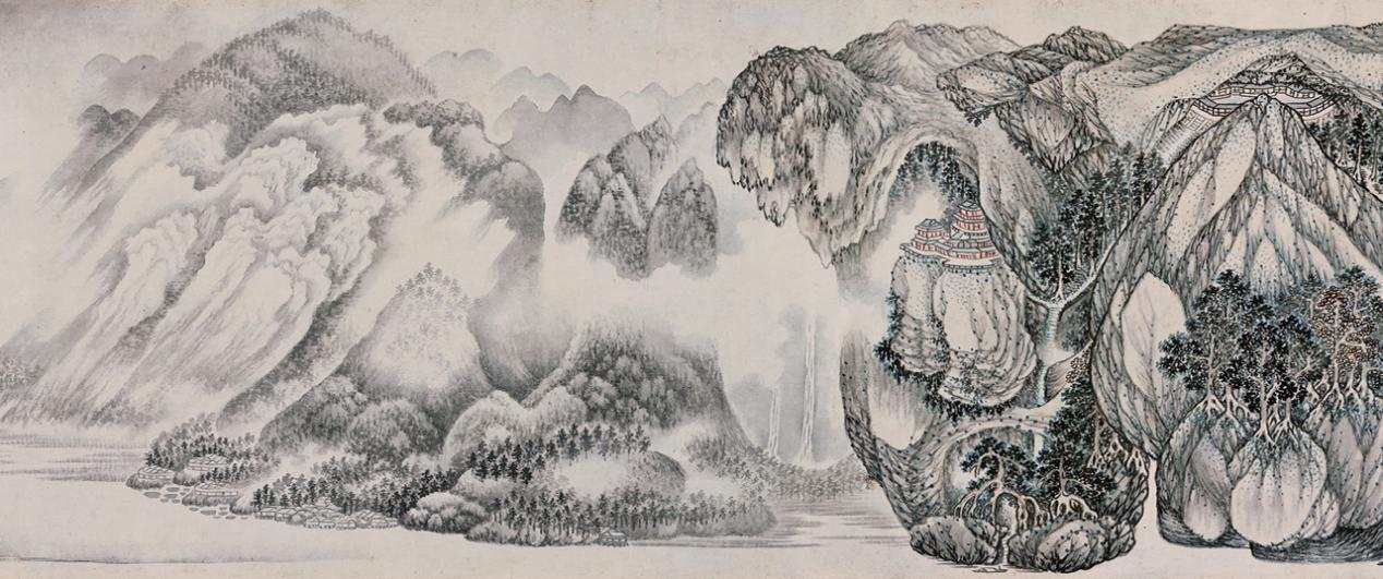 中华名画|吴彬《山阴道上图》_北京时间