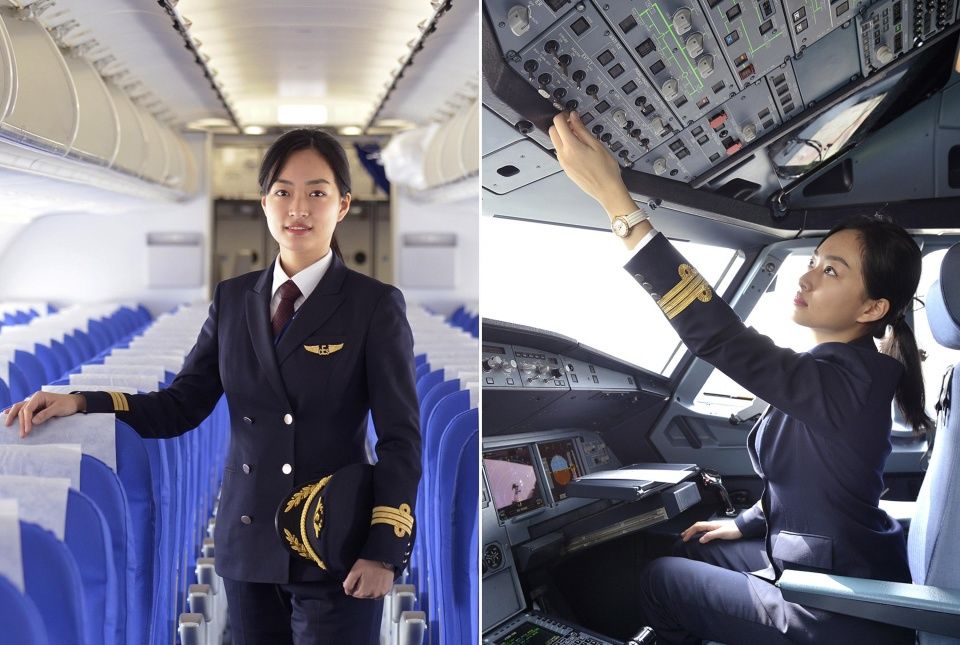 90后女飞行员登机参飞,两百挑一,除了漂亮还很沉稳