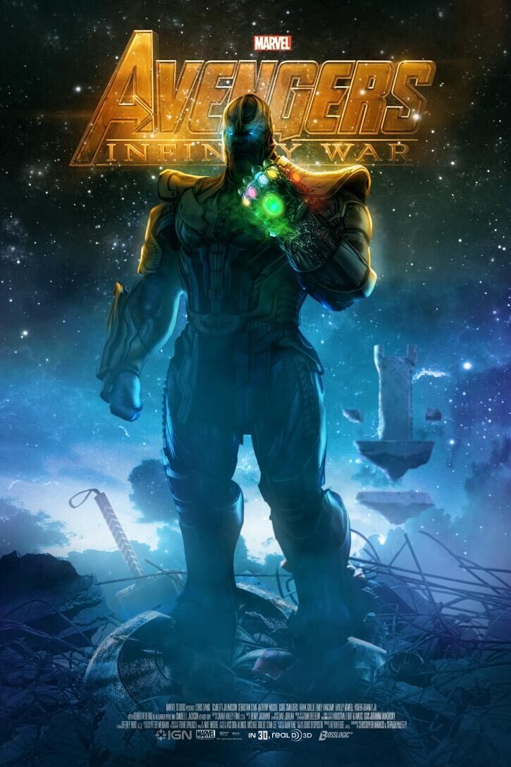 《复仇者联盟4》灭霸概念海报