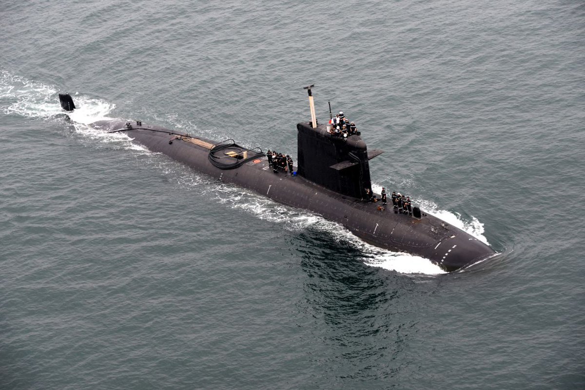 印度国产潜艇参加印法联合军演