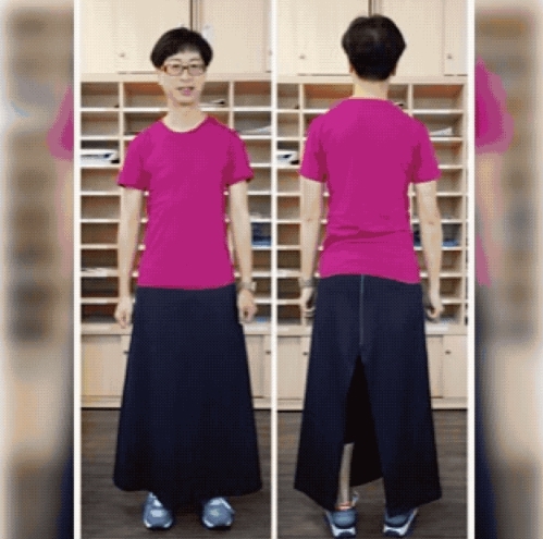 他说在课堂上讲一些枯燥的理论，10年后学生可能会忘记得一干二净。但他们可能会记得，当时讲课的老师穿了一条裙子，那就是在告诉大家，我们应该要打破社会上的一些条条框框。