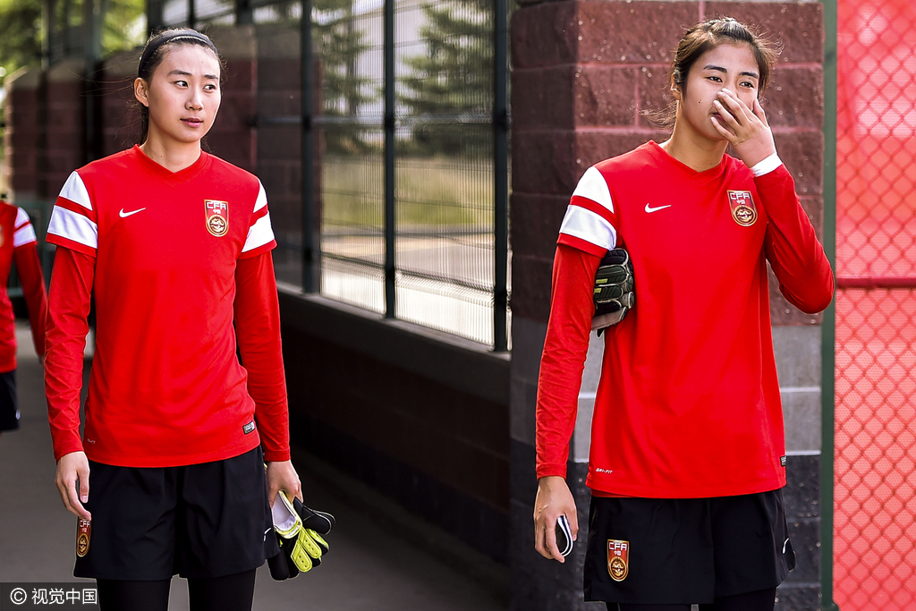 2015年6月4日,加拿大,2015女足世界杯前瞻,中国女足训练备战。