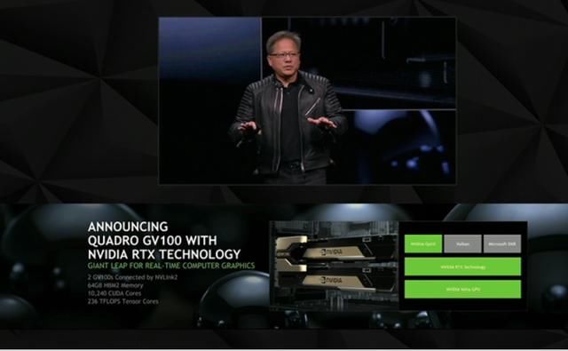 GTC 2018 NVIDIA 黄仁勋展示新显卡及史上最