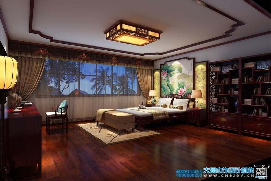 郑州1200平豪宅中式装修室内效果全景展示