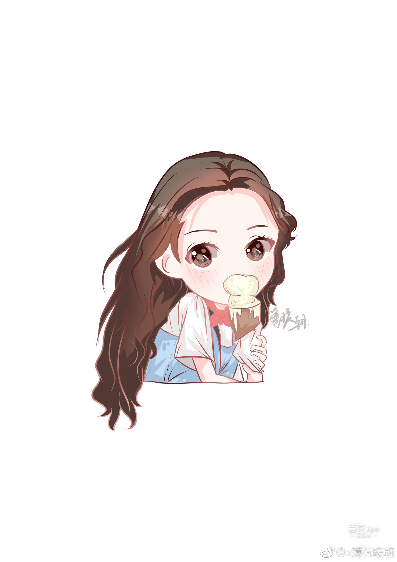 [迪丽热巴][分享]170514 迪丽热巴q版造型分享 萌萌的和本人一样可爱