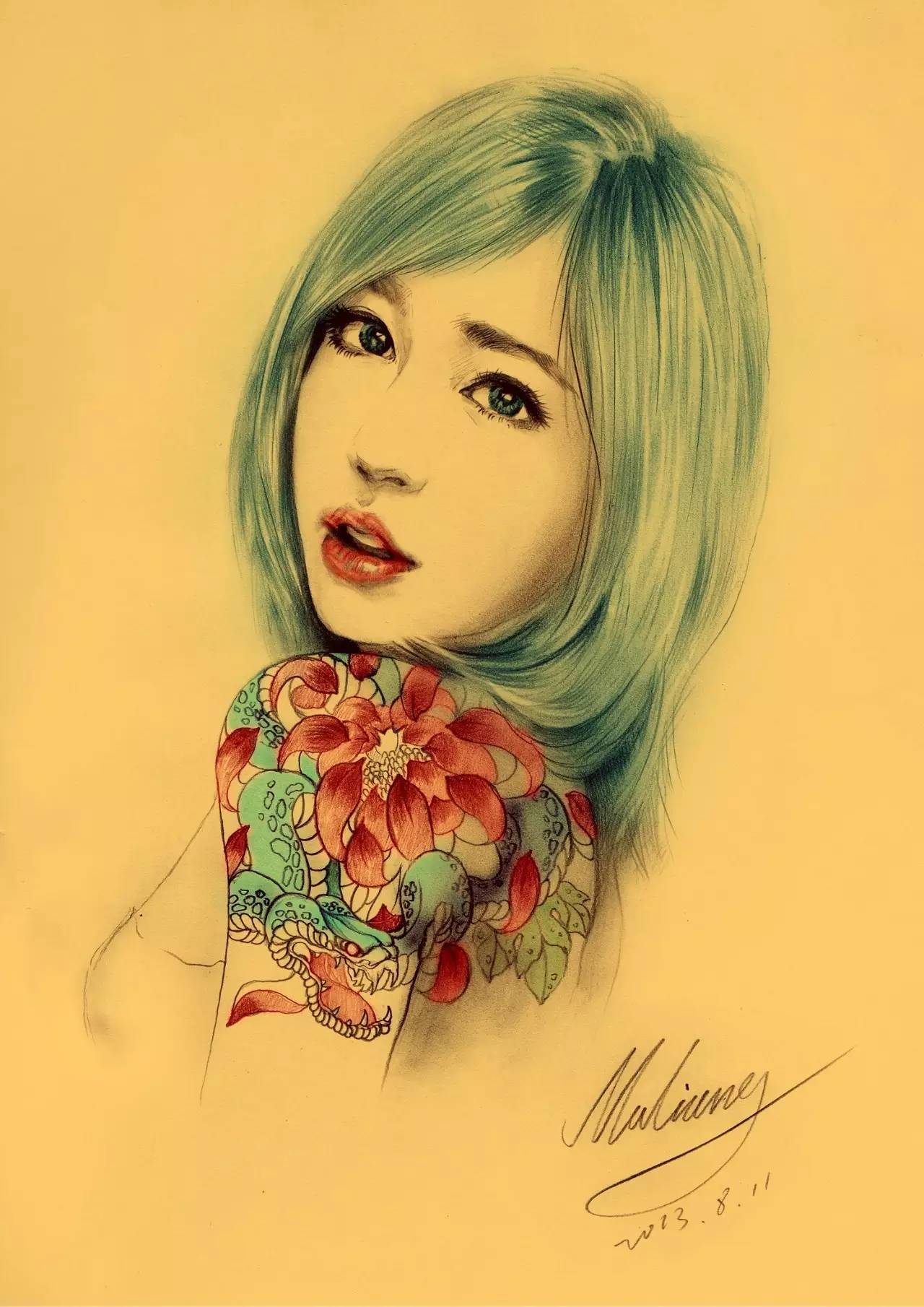 轻快地线条勾勒最美的瞬间