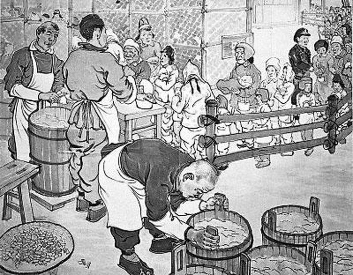 《开粥厂》又名《三节会》,张寿臣演出时曾用名《乐善好施》.